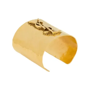 SAINT LAURENT Brass Bangles Women's Gold