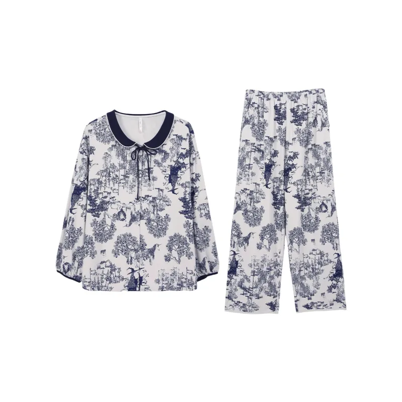 Aannsfam Pajama Set Women's Stone Gray-0
