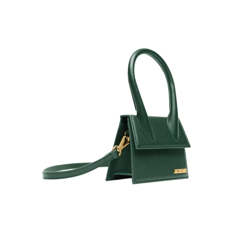 Jacquemus Goatskin Handbag Medium Size Women's Dark Green-1
