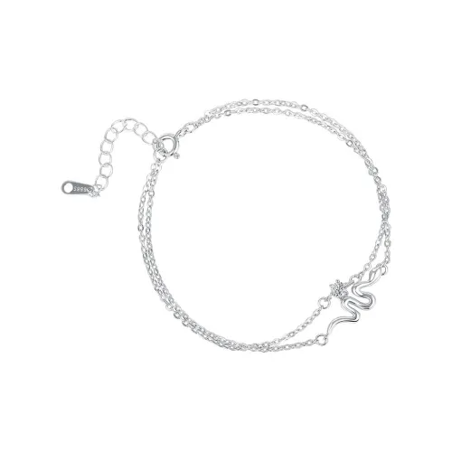 CLARKIA FLOWER S999 Fine Silver Bracelets Women's