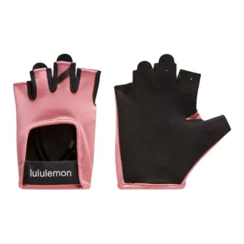 Lululemon Nylon Sports Gloves Unisex Black Red