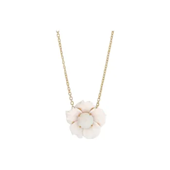 Irene Neuwirth 18kt Yellow Gold One Of A Kind Tropical Flower Opal Necklace