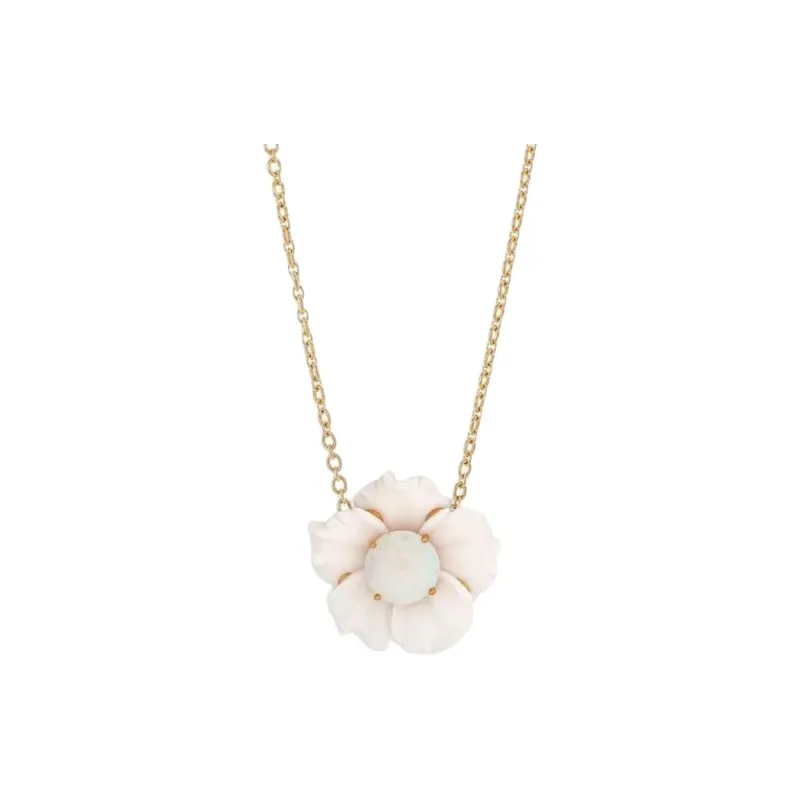 Irene Neuwirth 18kt Yellow Gold One Of A Kind Tropical Flower Opal Necklace-0