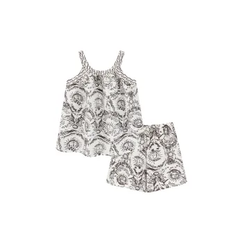 MADALLO Pajama Set Women's Black White