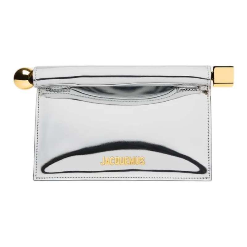 Jacquemus Polyurethane Crossbody Bag Shoulder Bag Mini Women's Silver-0