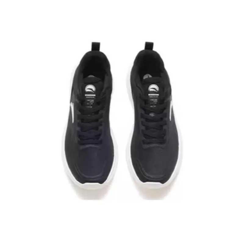 Anta Variety Training Collection Lightweight Cushioning Support Low-Top Training Shoes Men's Black Ivory White-3