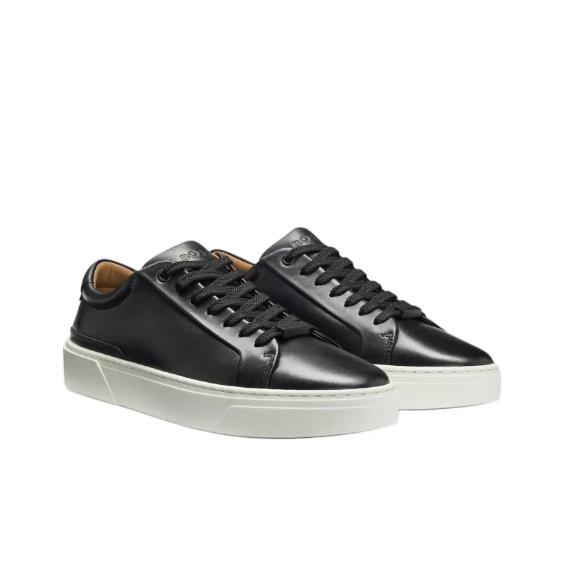 HUGO BOSS Low Top Skateboard Shoes Men's Black-1