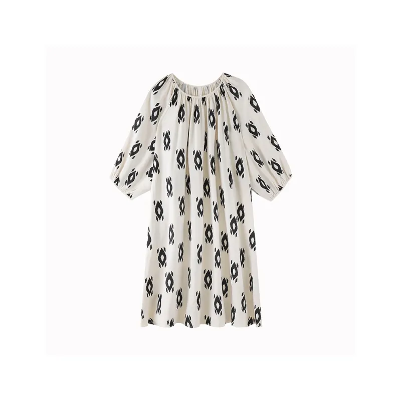 XIAFENYAN Nightgown Women's Apricot-0