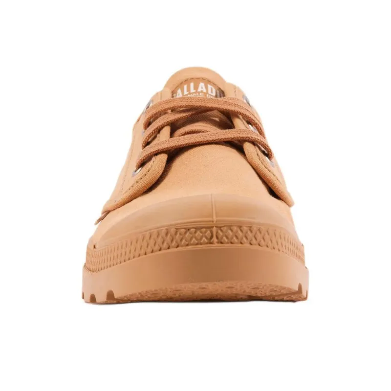 Palladium Pampa Slip Resistant And Abrasion Resistant Support Low Top Canvas Shoes Men's Brown-5