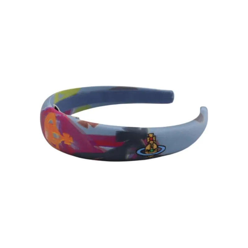 Vivienne Westwood Logo Embroidered Padded Head Band-1