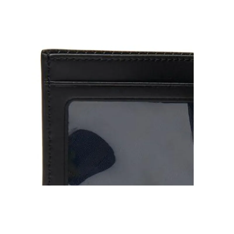 LACOSTE Leather Wallet Men's Black-3