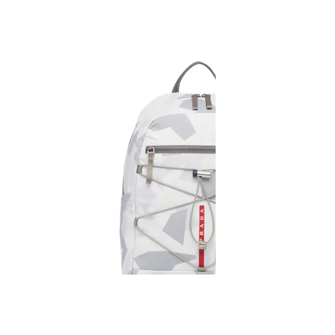 PRADA Nylon Backpack Regular Men's Marble Gray-3
