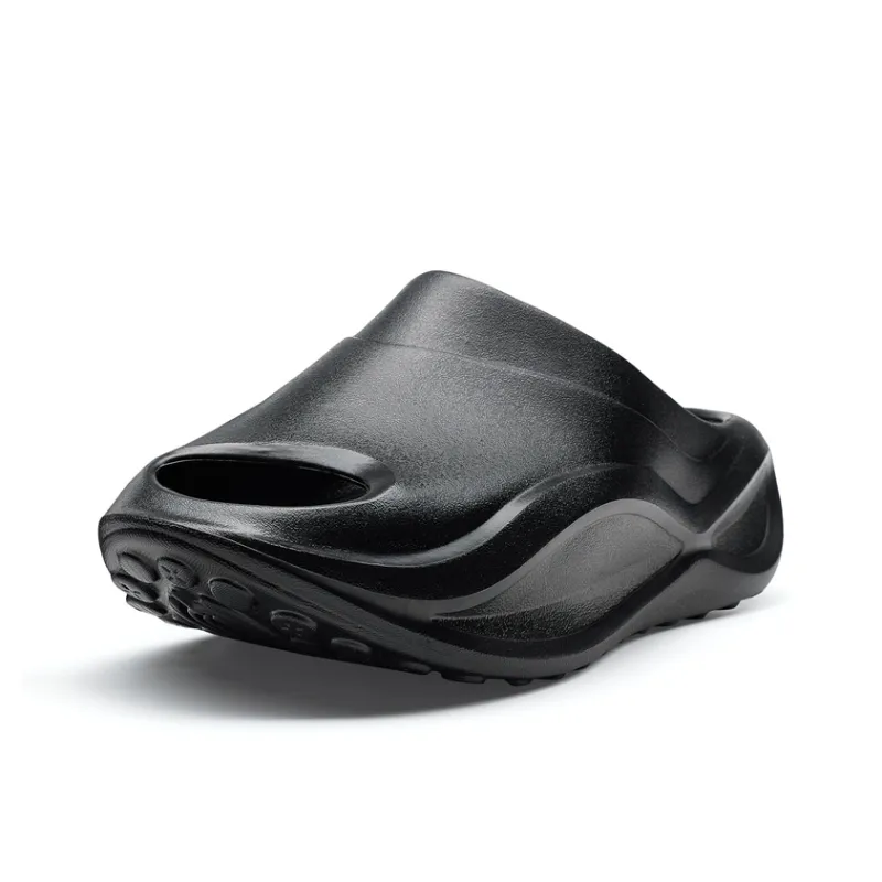 XTEP Slip-Resistant Abrasion-Resistant Slide Slippers Men's Black-1