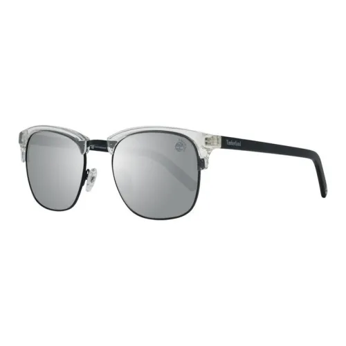 Timberland Metal Plastic Irregular Shape Sunglasses Women's White
