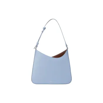 Paul Smith Leather Crescent Bag Portable Crossbody Bag Shoulder Bag Women's Light Blue
