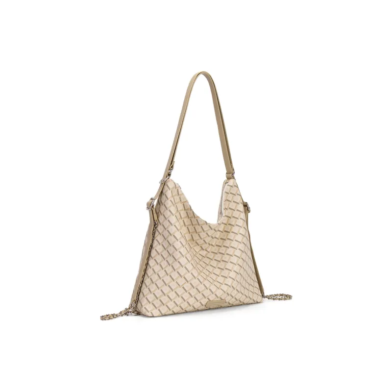 LUCKY DIAMOND Nylon Shoulder Bag Regular Women's Coffee/Custard-0