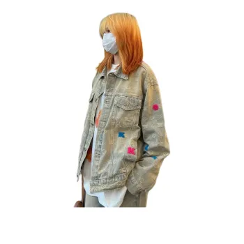 SZSX Denim Jacket Unisex Yellow Mud