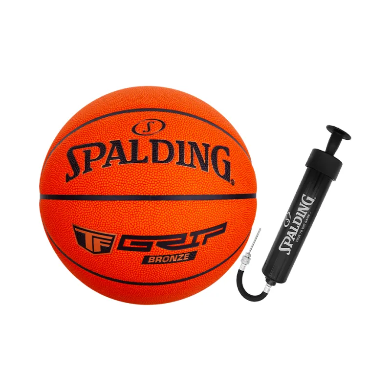 SPALDING PU Basketball Bright Orange Size 7 Ball Training Match Unisex-6