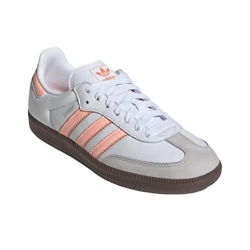Adidas Samba Og Cloud White Clear Orange Semi Coral Women's-2