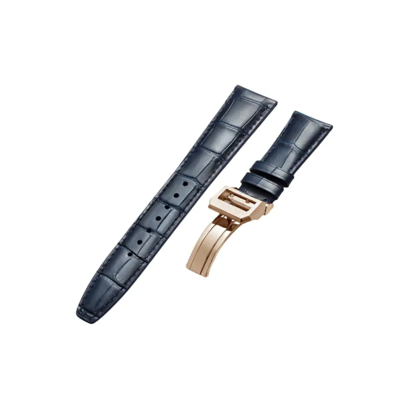 MILANQIAN M&Q IWC Compatibility Watch Band 190mm Cowhide Leather Material-16