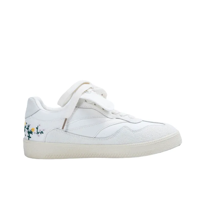 OYNN New Freshman Series Anti-Slip And Wear-Resistant Lightweight Low-Top Skateboard Shoes Women's White-2