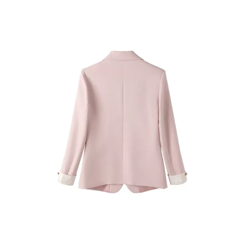 ABBY GODDESS Versatile Pink Business Suit Coat For Women's Women's-1
