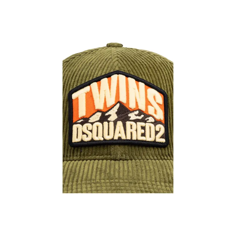 DSQUARED 2 Logo Appliqué Distressed Baseball Cap-2