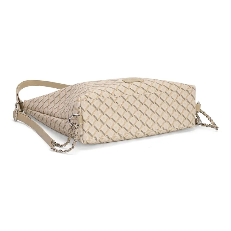LUCKY DIAMOND Nylon Shoulder Bag Regular Women's Coffee/Custard-4
