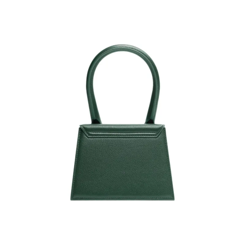 Jacquemus Goatskin Handbag Medium Size Women's Dark Green-2