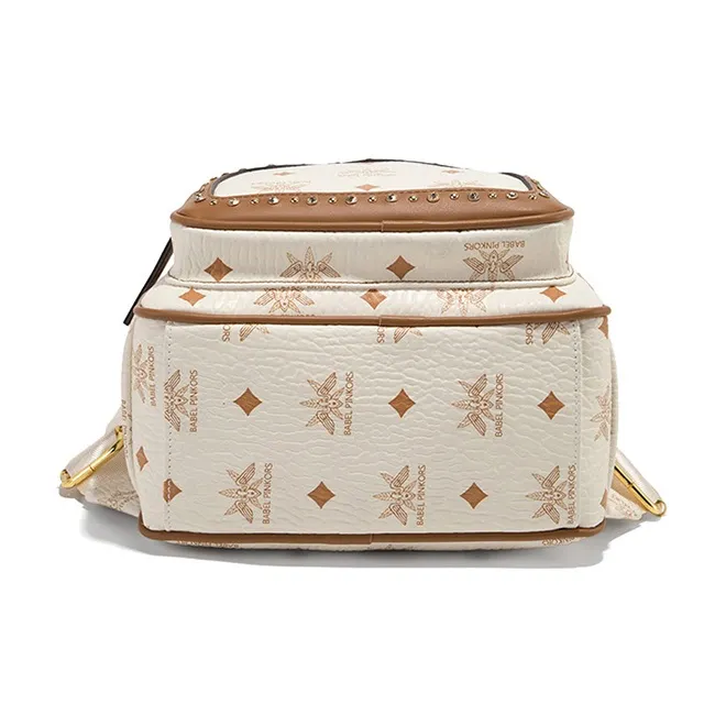 CLEVER& KETCH PU Small Backpack Regular Women's Ecru-4