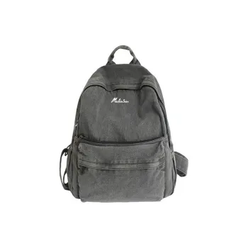 Mulinsen Denim Backpack Laptop Bag Regular Unisex Dark Gray/Light Blue