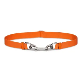 GUCCI Leather, Metal Leather Belts Men's Orange Width 2.5CM