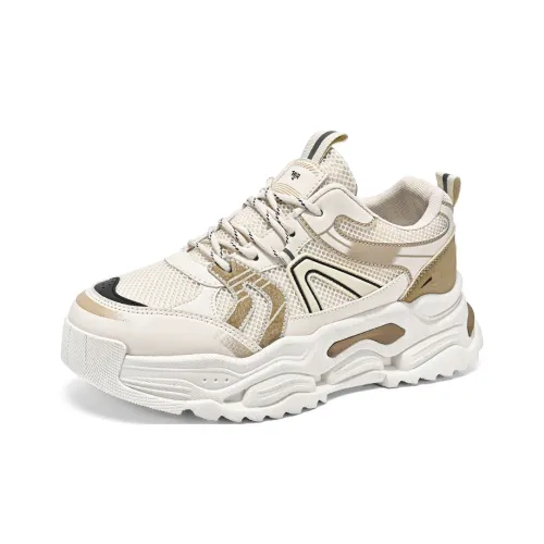 NANJIREN Cushioning Anti Slip And Wear Resistant Support Height Increasing Low Top Chunky Sneakers Men's