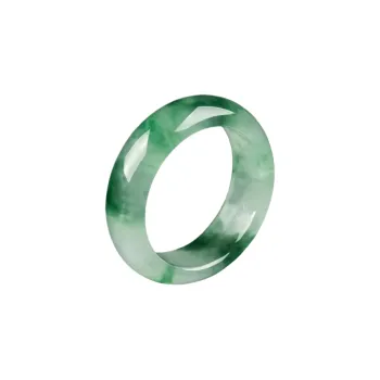 MY WORLD BEGINS AND ENDS WITH YOU Bean Type Jadeite Rings Unisex