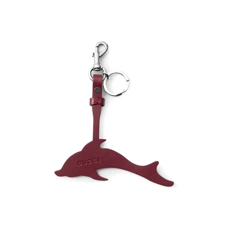 GUCCI Leather Pendants Men's Red-1