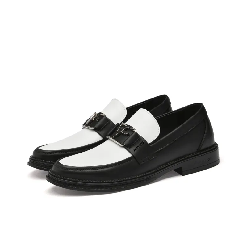 AIPSEN Loafers Men's Black White-3