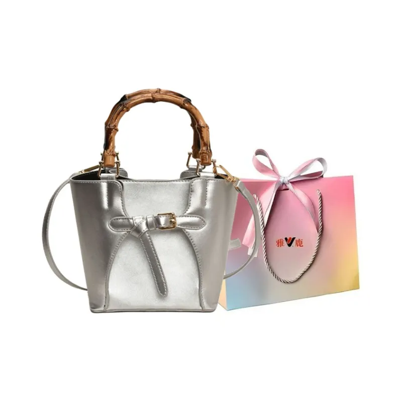Yalu PU Shoulder Bag, Handbag Women's Black/Silver/Blue/White-6