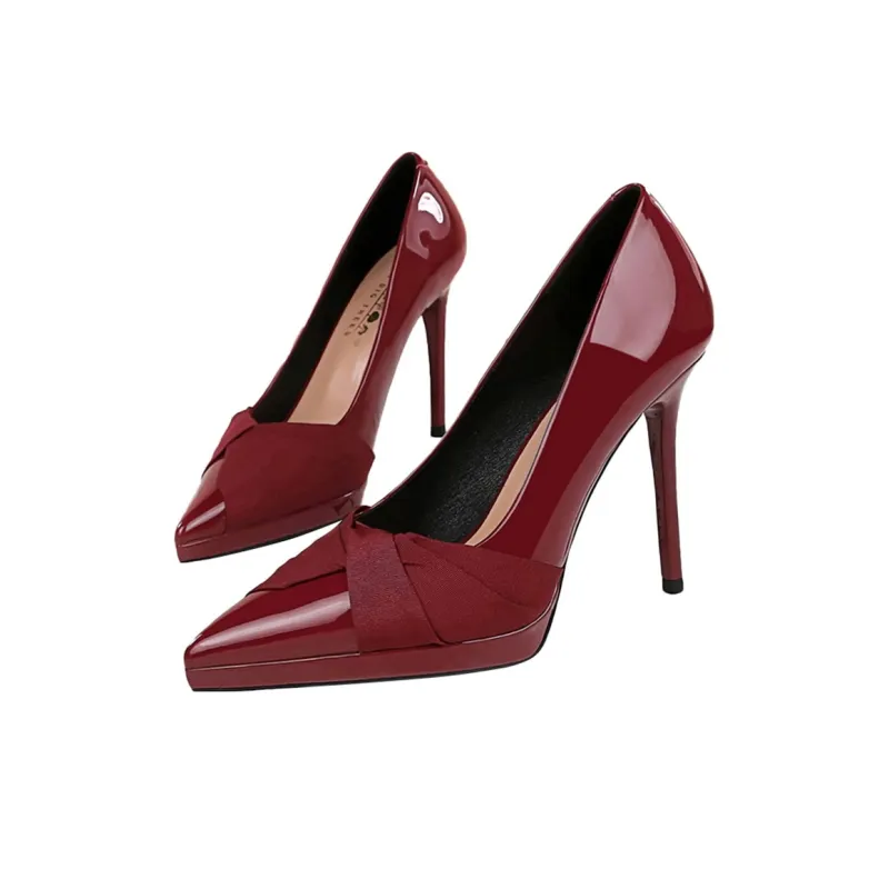 QITUMAUL Slim Heel High Heels Women's-5