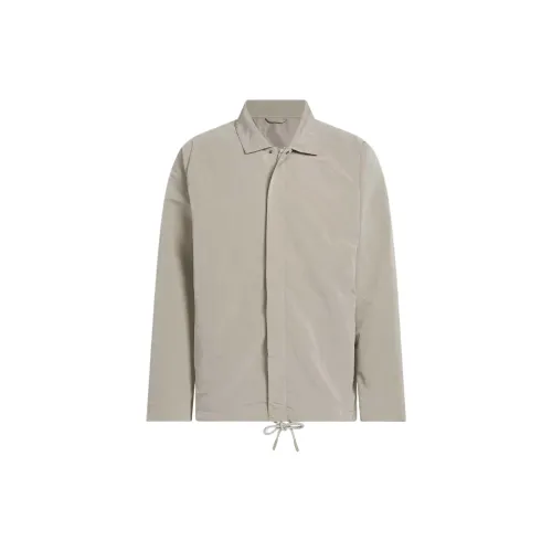 Adidas BASKETBALL THE 2025 COLLECTION CHAPTER 02 COACH Jackets Coats Unisex Light Sesame Gray Umber