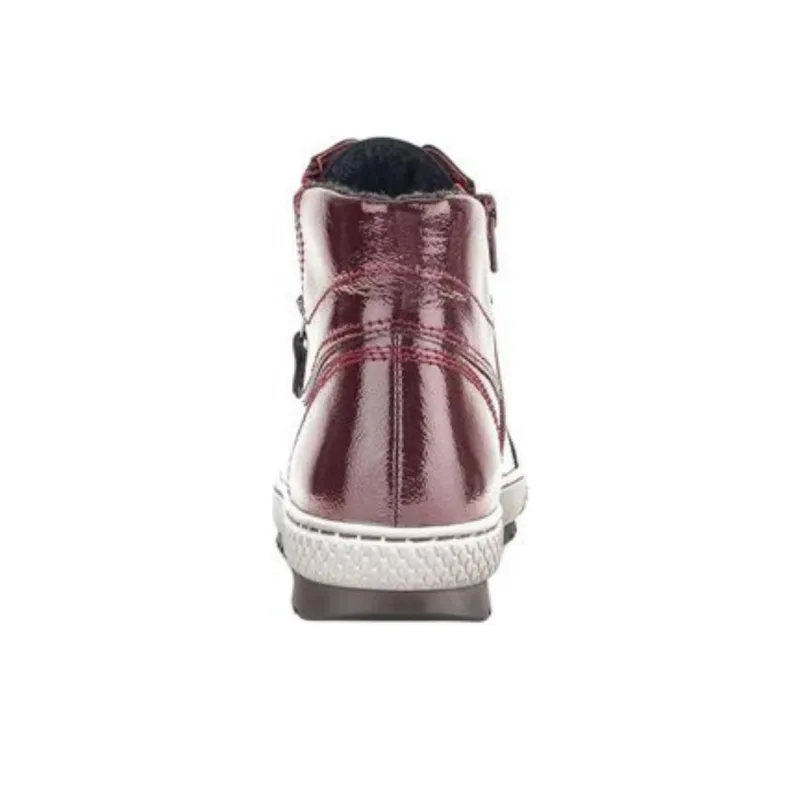 Gabor Fashion High Top Casual Shoes Women's Red-4