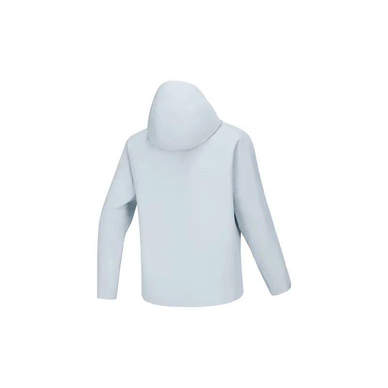 Skechers Mountain And Wild Outdoor Series Waterproof And Breathable Windbreaker Jacket Men's Pearl Blue-1