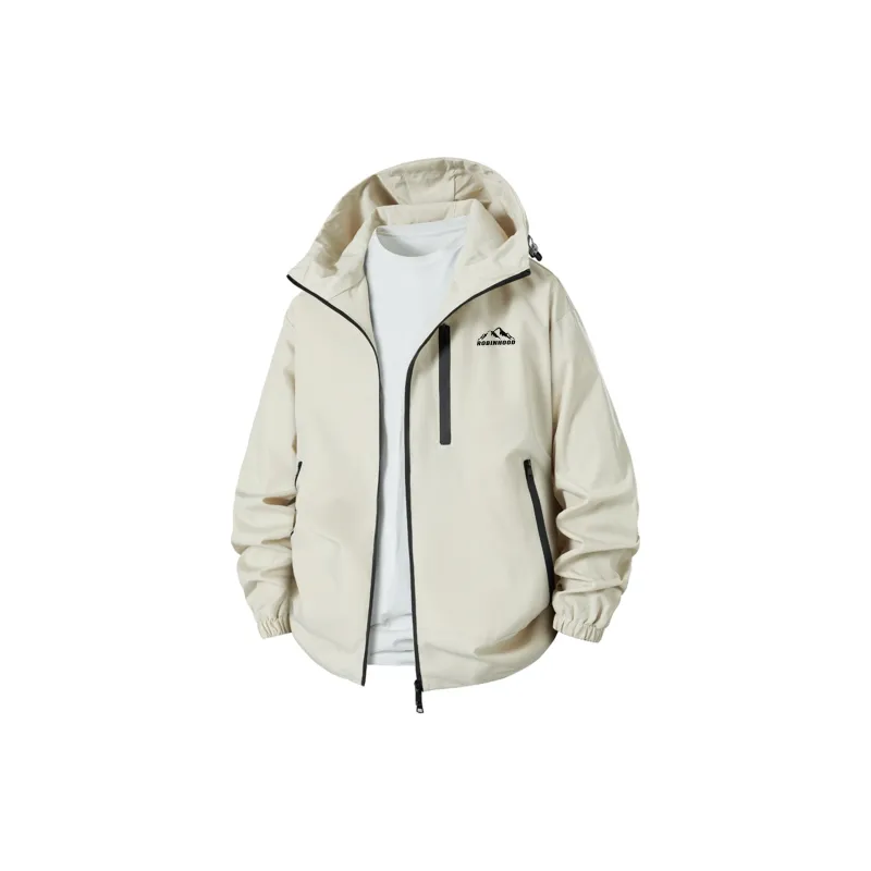 ROBINHOOD Water-Resistant Windproof Breathable Warm Water-Repellent Windbreaker Jacket Unisex-2