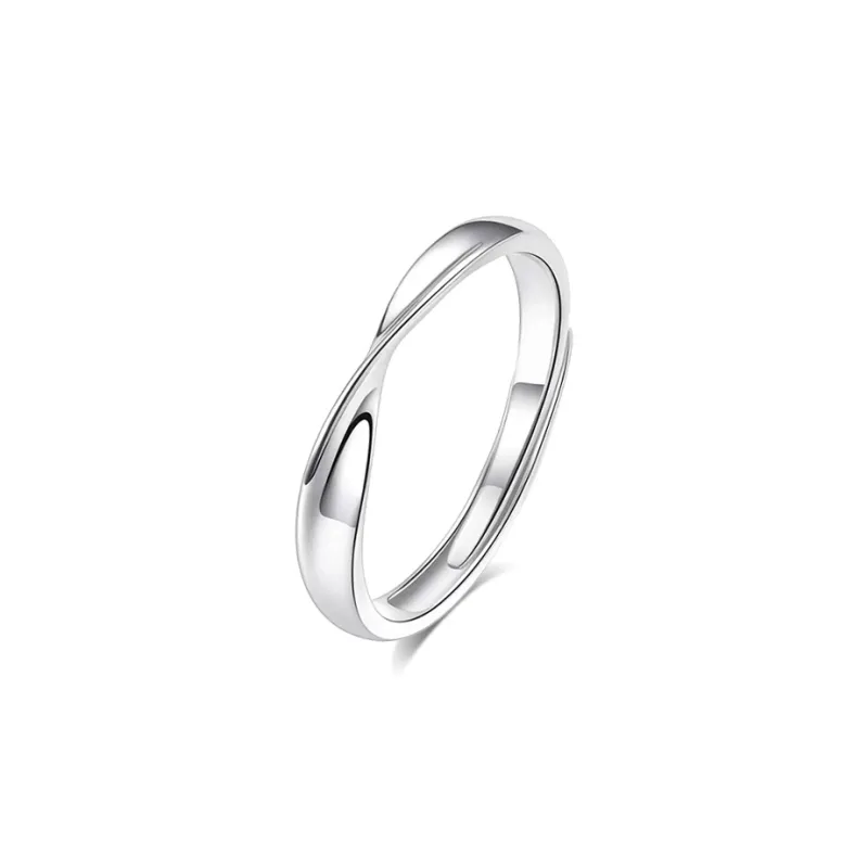 BLANK IN BLANK Sterling Silver Rings Unisex-5