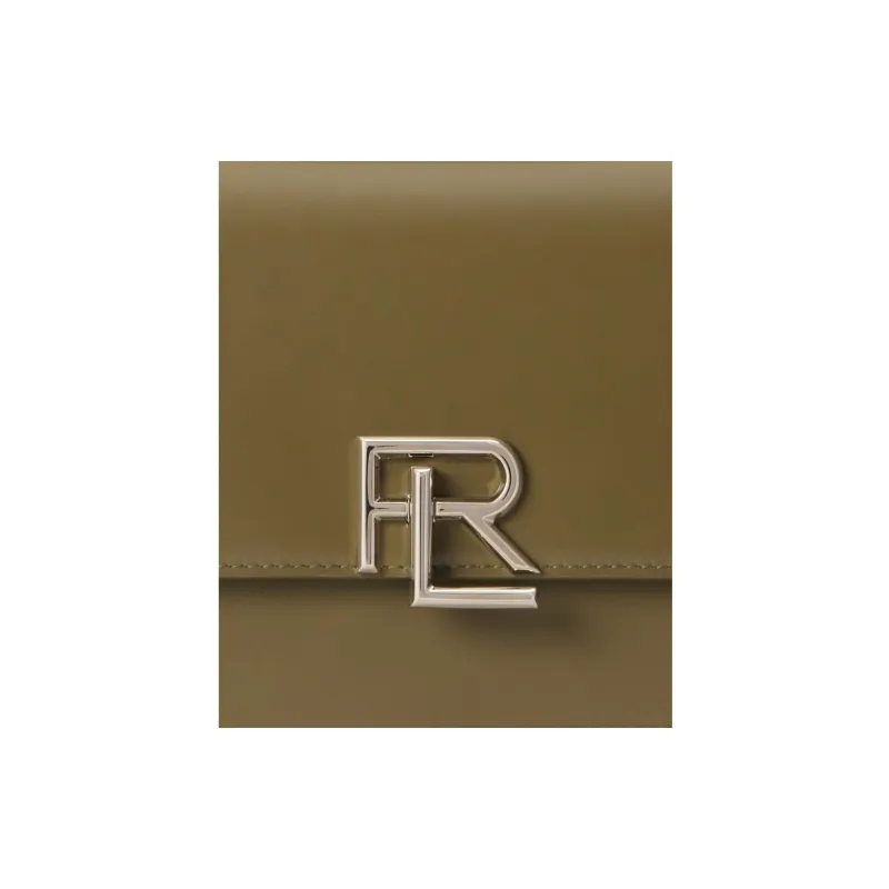 Ralph Lauren RL 888 Cow Leather Shoulder Bags Handbags Women's Green-4