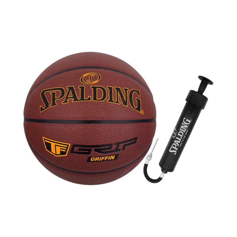 SPALDING TF Collection Griffin Grip PU Basketball Brown Size 7 Ball Training Match Unisex-5