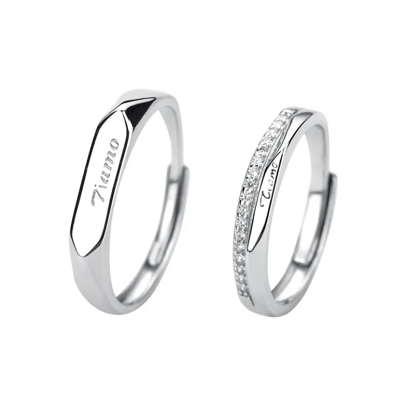 PISHUSHU 925 Sterling Silver Rings Unisex Silver-0
