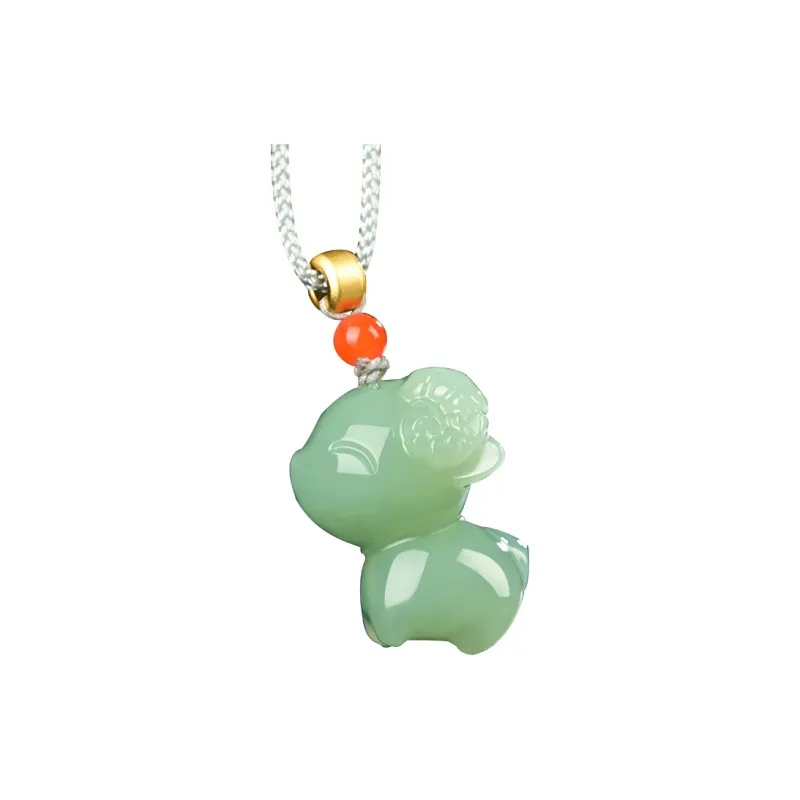 KUNYUYAO Hetian Jade Pendants White Jade/Pale Greenish White Jade Unisex-10