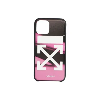 OFF WHITE Polyurethane Material Pink Arrow Fluid Melting Lid Phone Cases Compatibility IPhone 11 Pro Refreshing