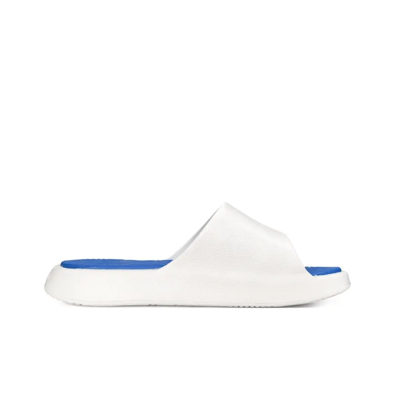 PEAK State Pole Classic Drag Slip Resistant Abrasion Resistant Cushioning Slide Slippers Unisex White Colorful Blue-1