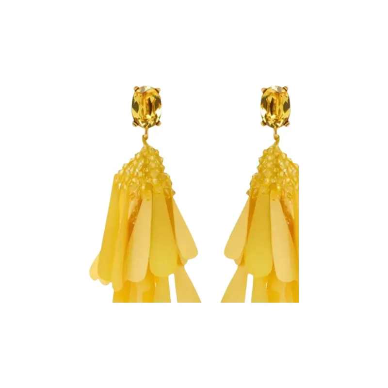 Oscar De La Renta Sequinned Clip on Earrings-2